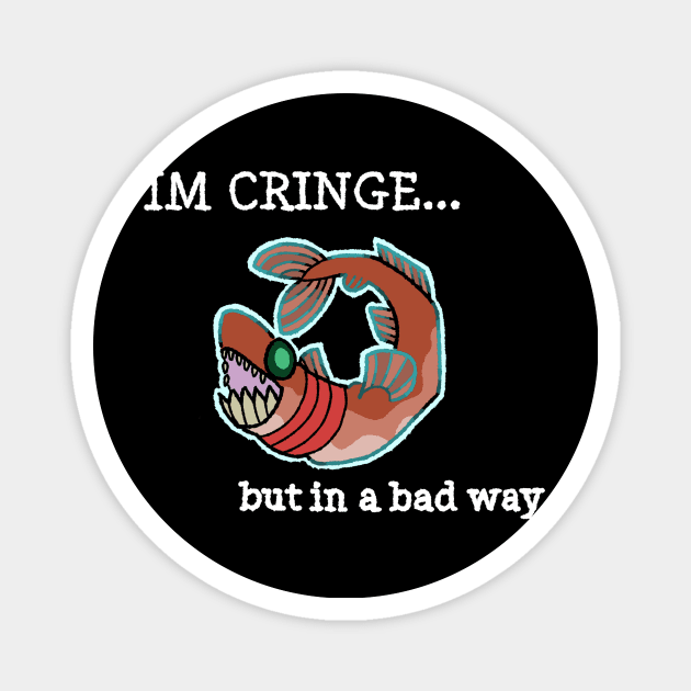 Cringe cookie cutter shark Magnet by GusDrawsThings